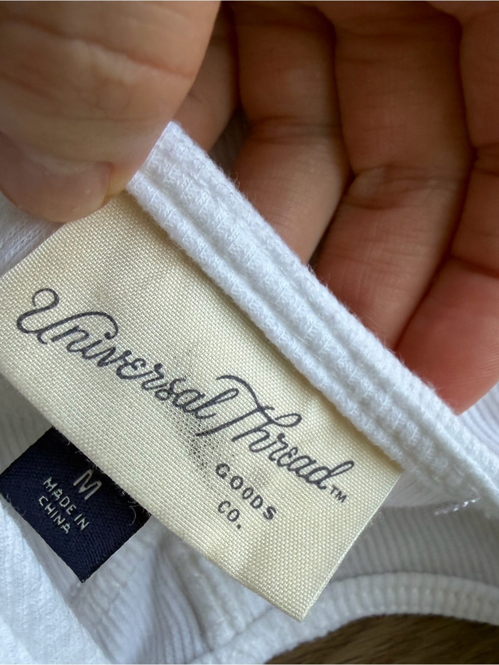 Universal Thread White Ribbed Bustier Tank Top - Picture 5 of 5